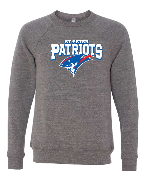 BELLA + CANVAS Unisex Sponge Fleece Raglan Crewneck Sweatshirt