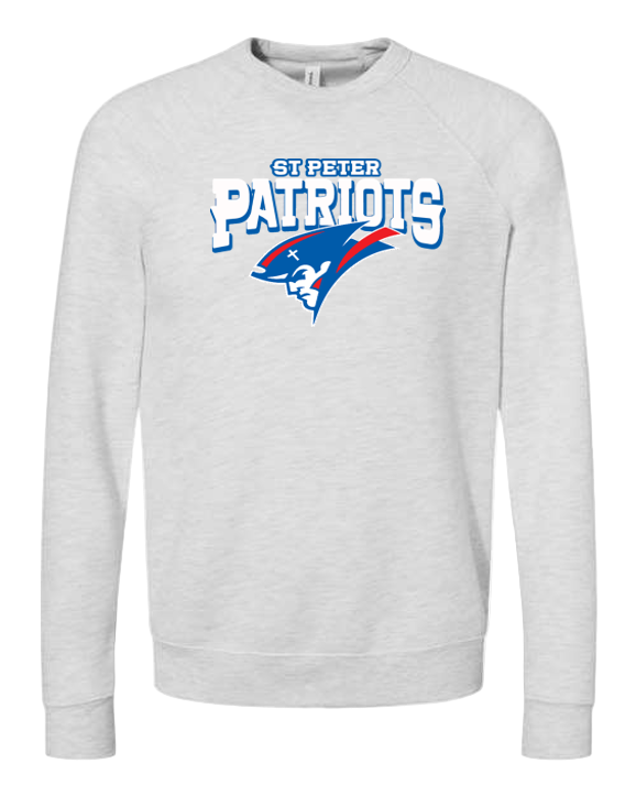 BELLA + CANVAS Unisex Sponge Fleece Raglan Crewneck Sweatshirt