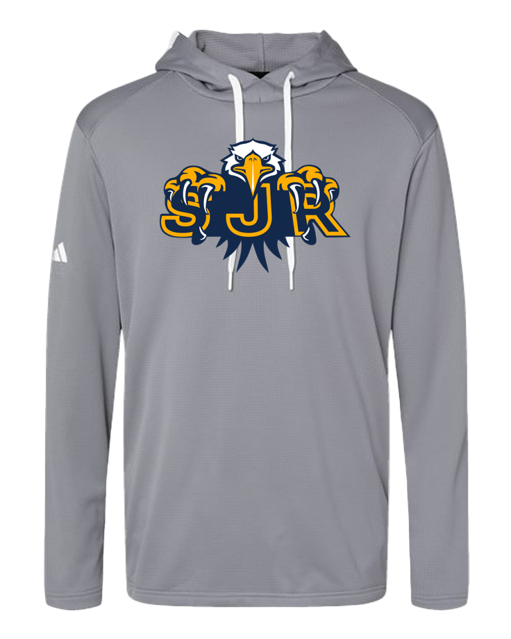 Adidas Men's Textured Mixed Media Hooded Sweatshirt - A530