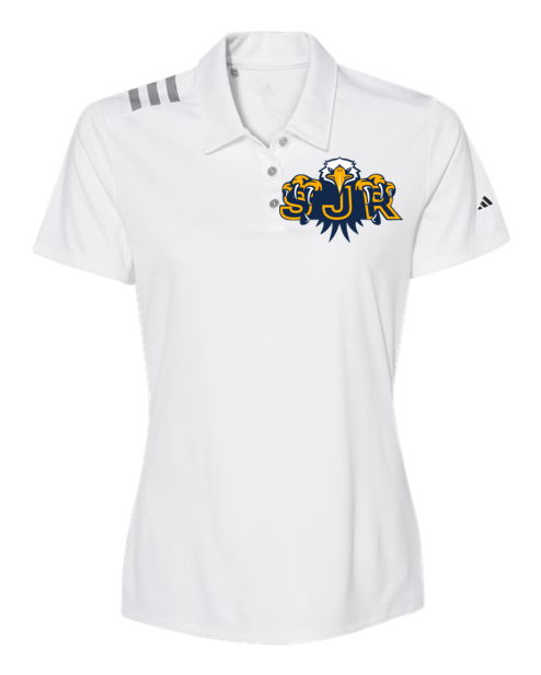 Adidas Women's 3-Stripes Shoulder Polo - A325