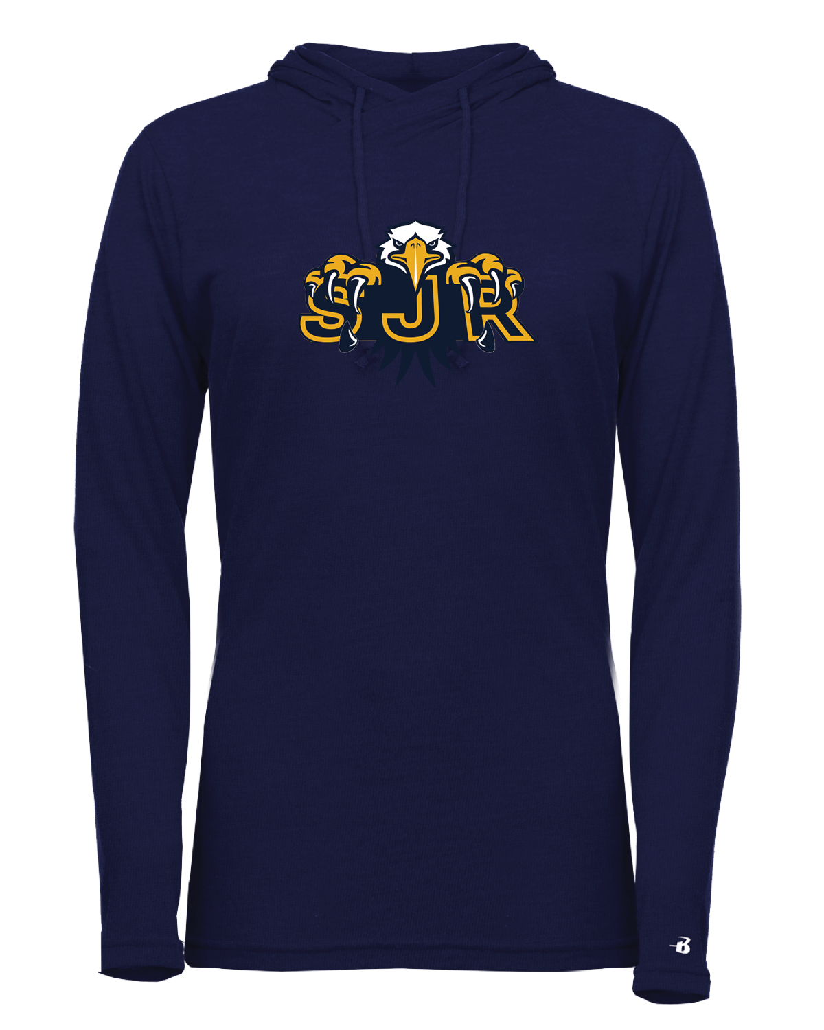SJR Tri-Blend Women's Long Sleeve Hooded Tee