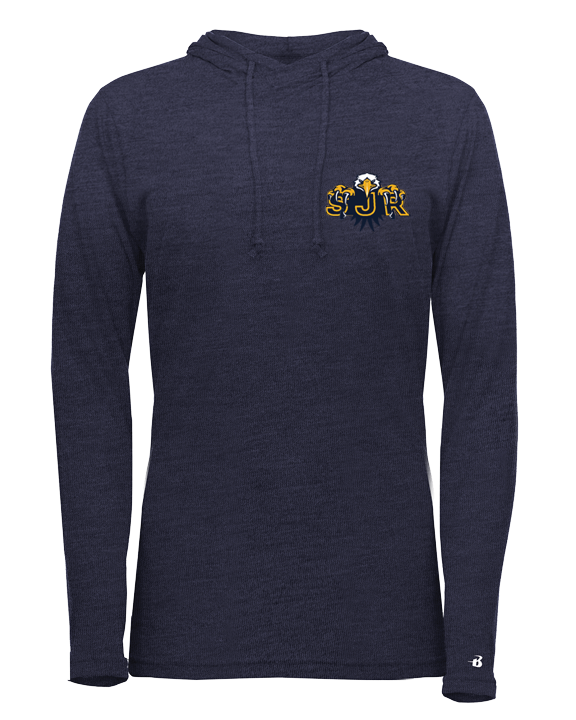 SJR Tri-Blend Women's Long Sleeve Hooded Tee