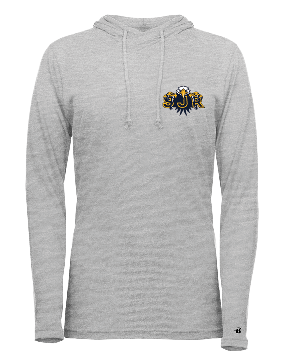 SJR Tri-Blend Women's Long Sleeve Hooded Tee