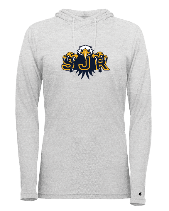 SJR Tri-Blend Women's Long Sleeve Hooded Tee