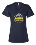 Bella Canvas Women's Relaxed Heather CVC V-Neck Tee