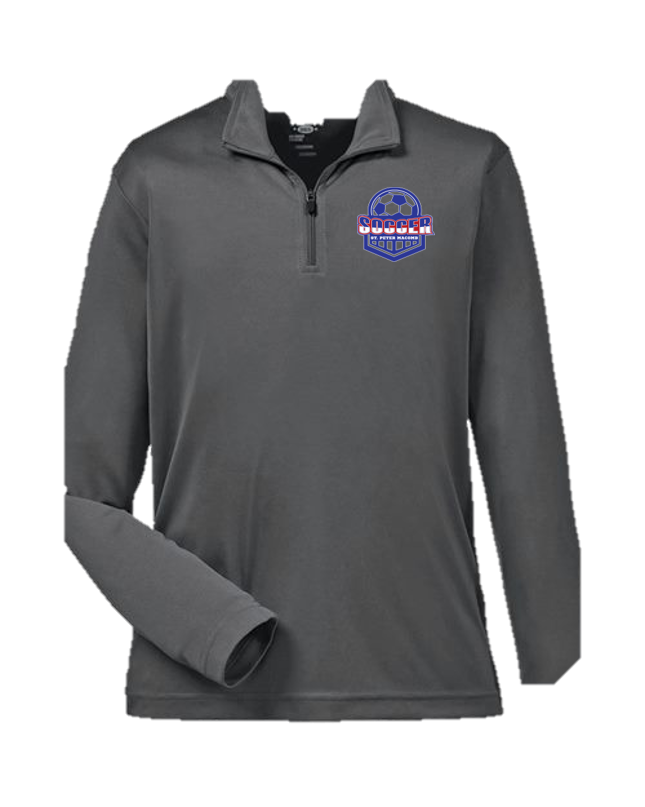 Team 365 Youth Zone Performance Quarter-Zip Pullover - Soccer