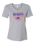 Bella Canvas Women's Relaxed Heather CVC V-Neck Tee