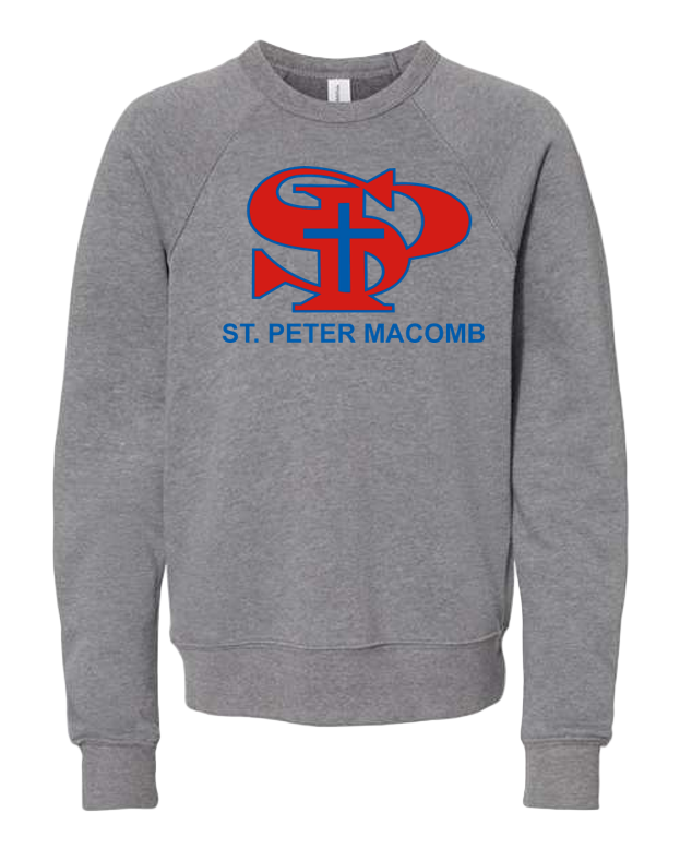 BELLA + CANVAS Youth Sponge Fleece Crewneck Sweatshirt
