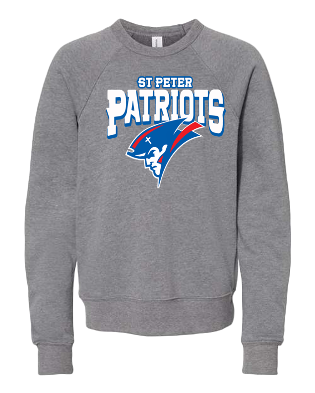 BELLA + CANVAS Youth Sponge Fleece Crewneck Sweatshirt