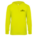 CMS Hooded  Long Sleeve T - Safety Yellow