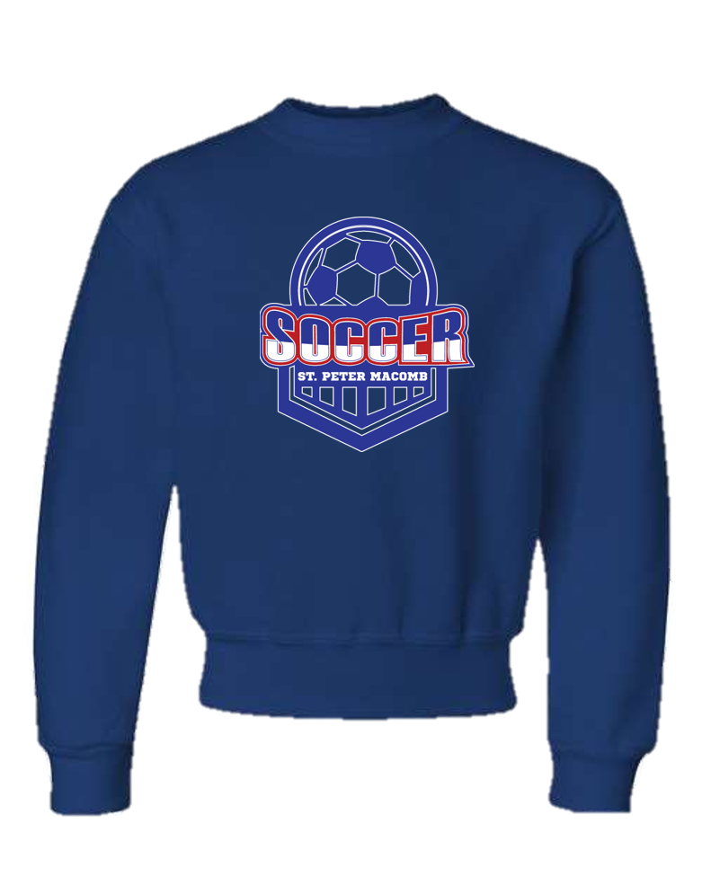JERZEES Adult & Youth NuBlend® Crewneck Sweatshirt - Soccer