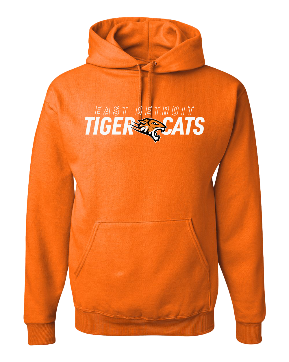 JERZEES East Detroit Tigercats Adult Unisex Hoodie