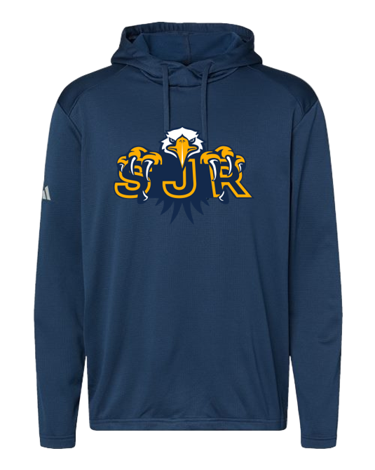 Adidas Men's Textured Mixed Media Hooded Sweatshirt - A530