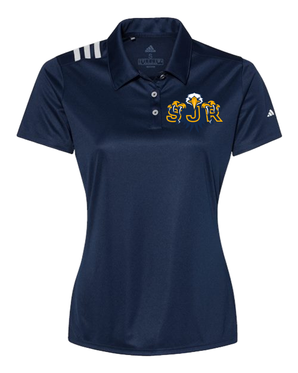 Adidas Women's 3-Stripes Shoulder Polo - A325
