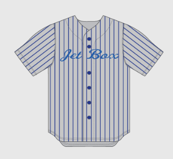 (3) JETBOX Old School Pinstripe Jersey