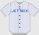 (3) JETBOX Old School Pinstripe Jersey