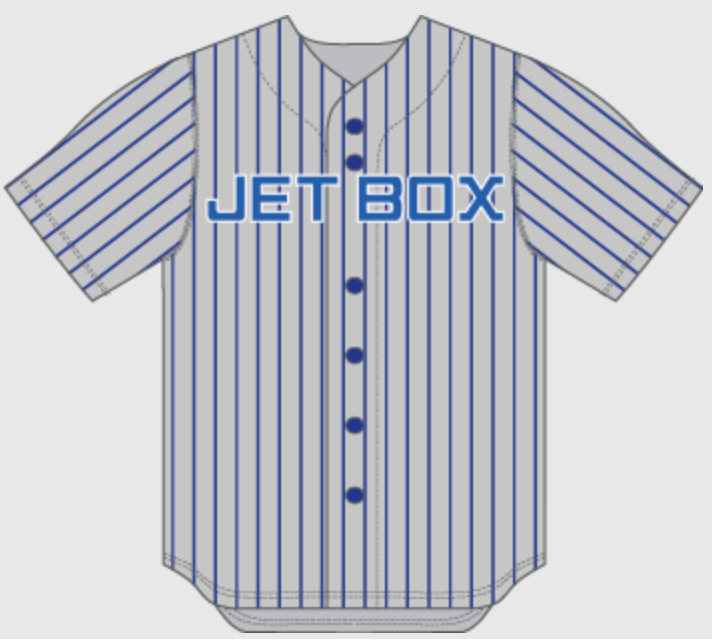 (3) JETBOX Old School Pinstripe Jersey