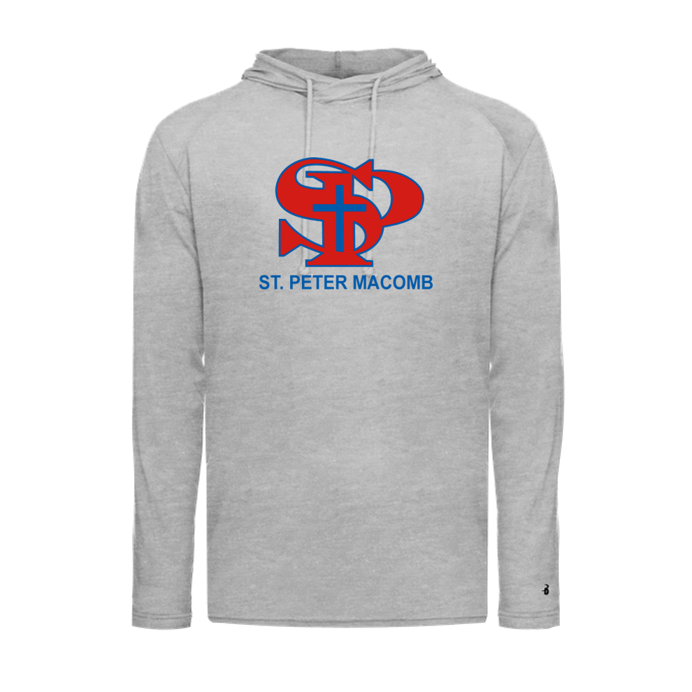 SPM Tri-Blend Long Sleeve Hooded Tee