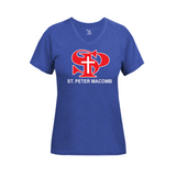 SPM Women's Tri-Blend Tee V Neck