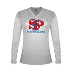 SPM Women's Tri-Blend V Neck Long Sleeve Tee