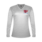 SPM Women's Tri-Blend V Neck Long Sleeve Tee