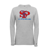 SPM Tri-Blend Women's Long Sleeve Hooded Tee