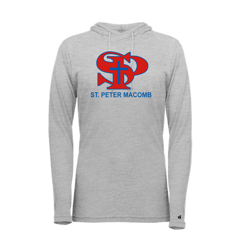 SPM Tri-Blend Women's Long Sleeve Hooded Tee