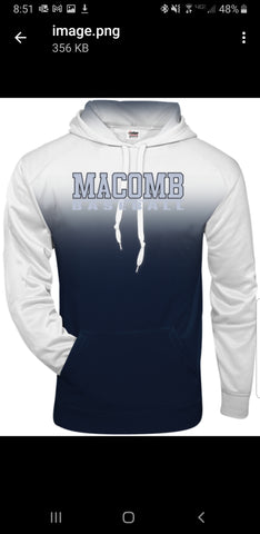 MCC Baseball Ombre Hoodie