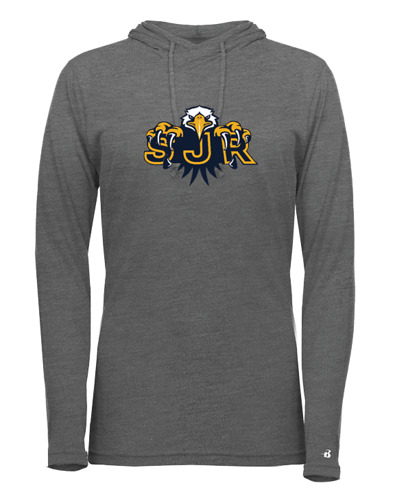 SJR Tri-Blend Women's Long Sleeve Hooded Tee