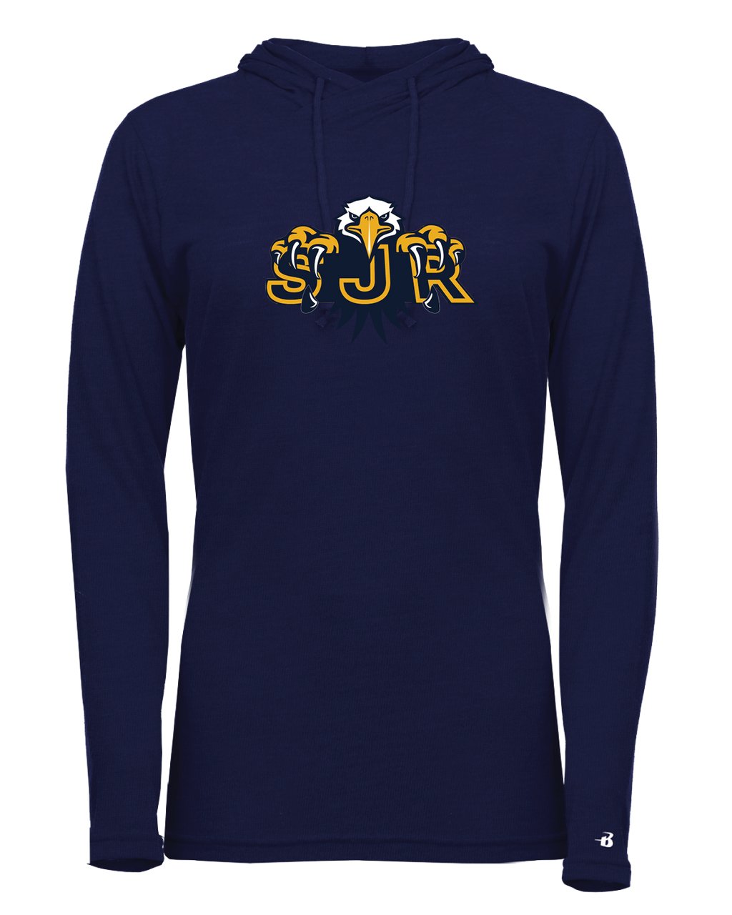 SJR Tri-Blend Women's Long Sleeve Hooded Tee