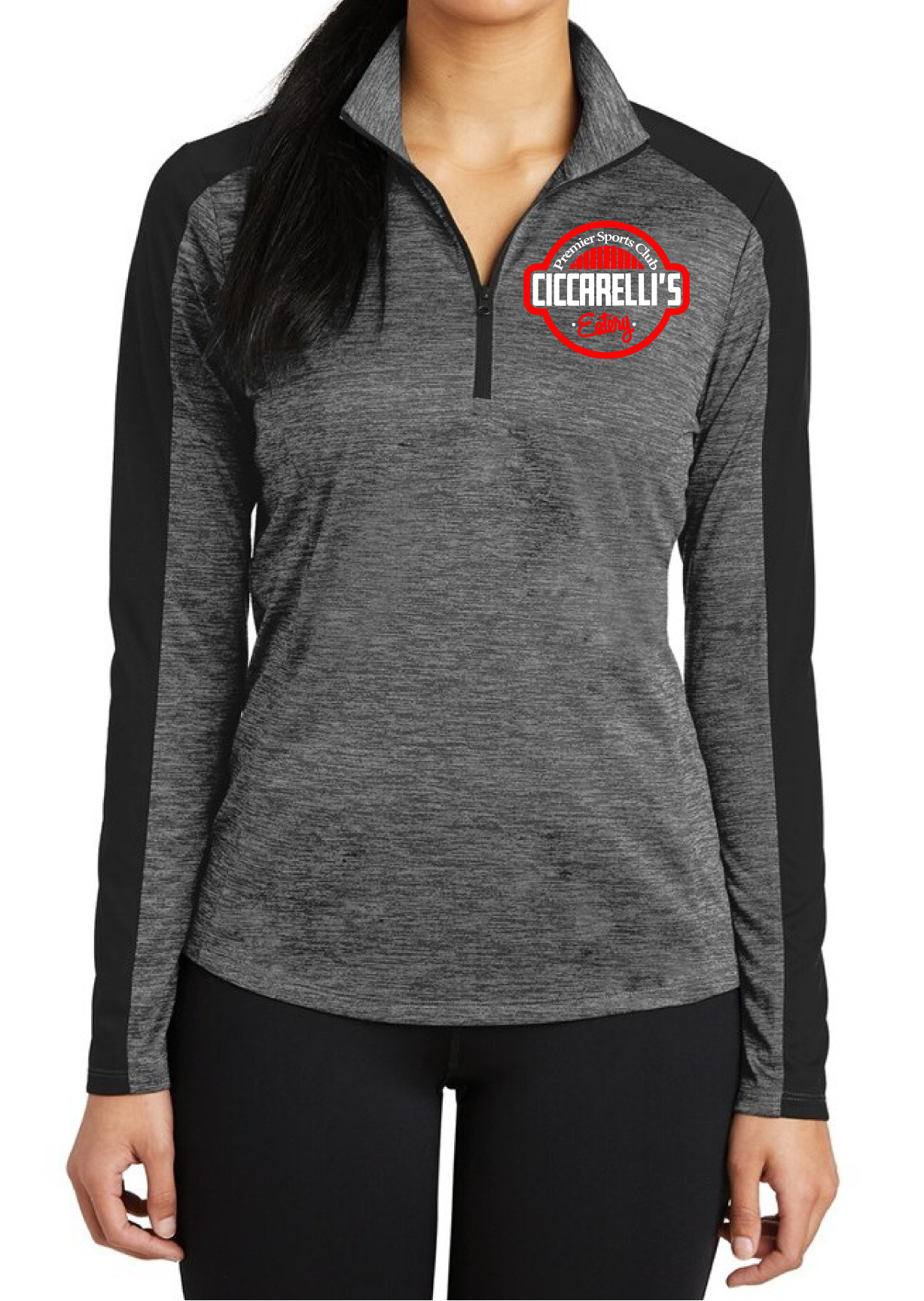 1/4 gray with black